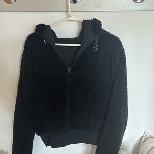 lululemon athletica Black Teddy Fleece Hoodie Jacket